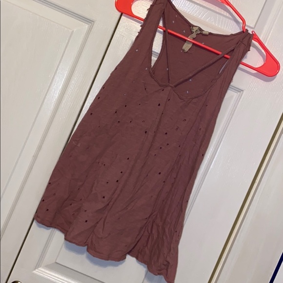 Blu Pepper Distressed Tank Top - Picture 1 of 1